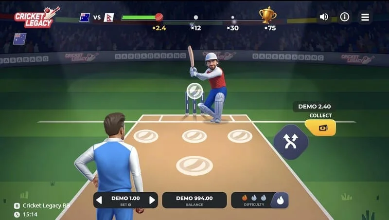 Màn hình trò chơi Cricket Legacy BB