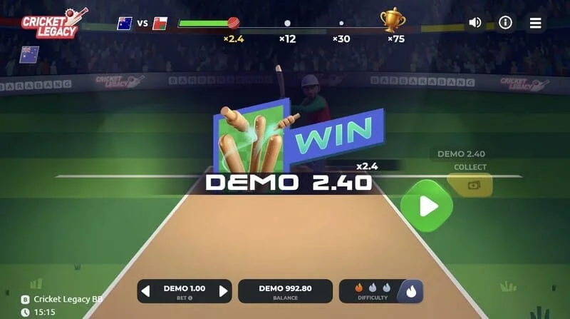 Chiến thắng Cricket Legacy BB